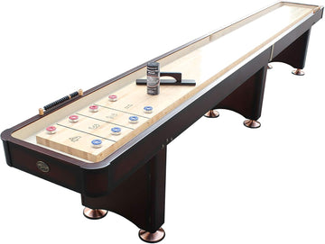Espresso 2 Piece Construction Shuffleboard Table
