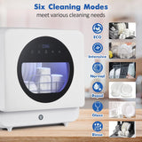 Dishwasher Countertop Compact Portable Dishwasher with Faucet & Self-Priming Water Modes Water Inlet