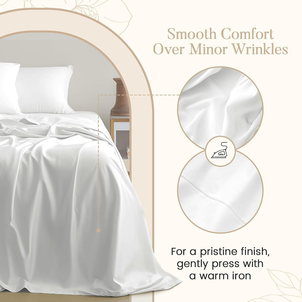 800 Thread Count Queen Sheet Set,Egyptian Cotton Sheets Queen Bed Set