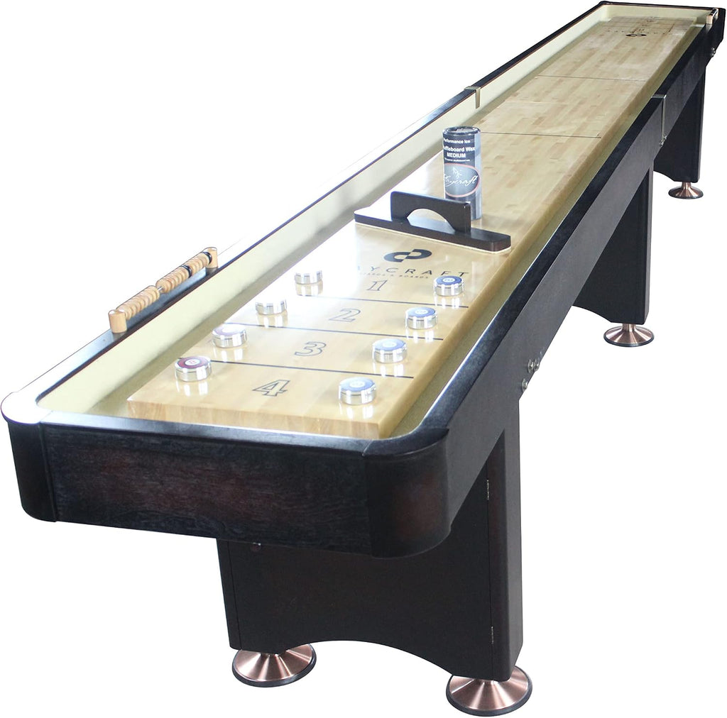 Espresso 2 Piece Construction Shuffleboard Table