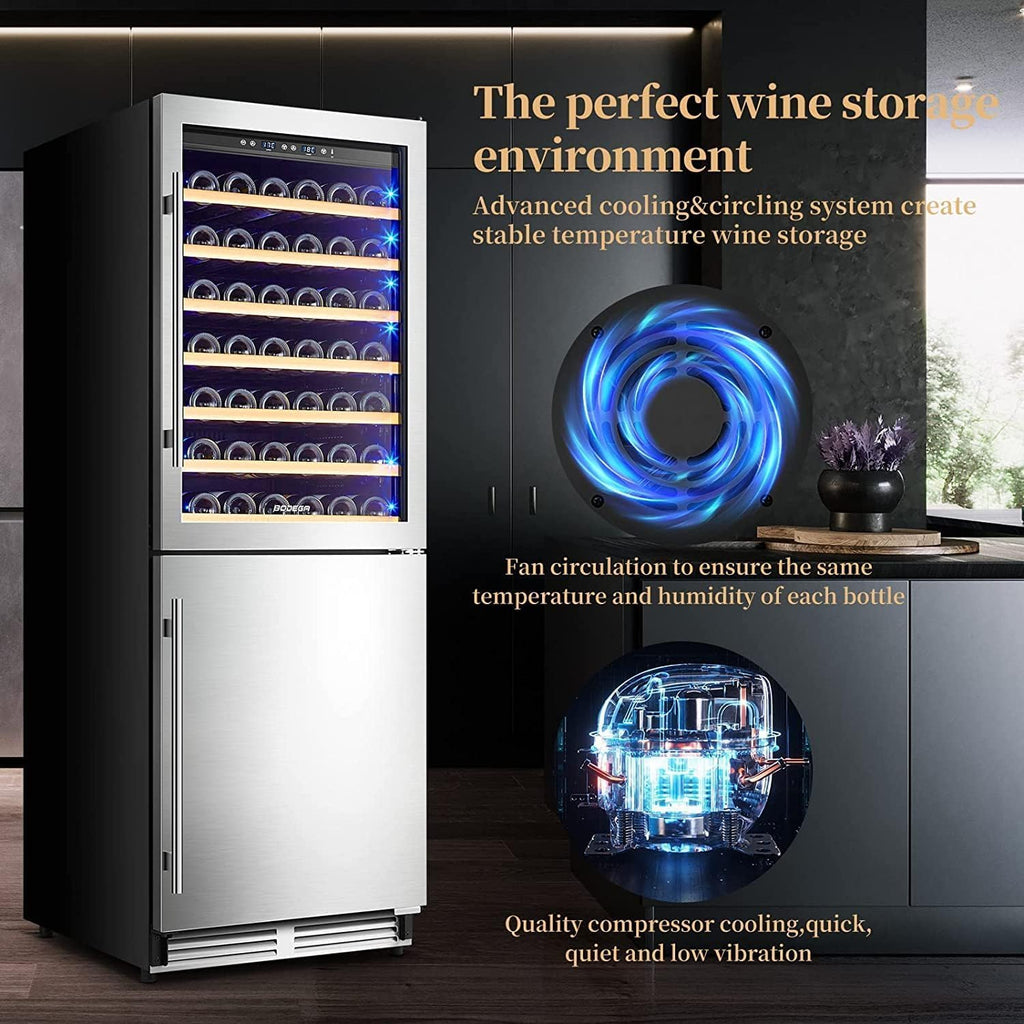 24 Inch Wine and Beverage Refrigerator Cooler