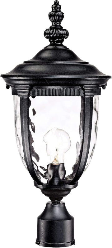 Bellagio 21 1/4" High Country Traditional Outdoor Post Light Fixture Pole Porch House Exterior Lantern Weatherproof