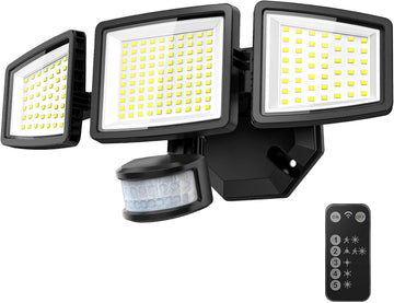 LED Security Lights Motion Sensor Light Outdoor, 7000LM, 6500K, Waterproof, Flood Light Outdoor Motion Detector with