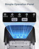 Ice Maker Countertop, Portable Ice Machine with Carry Handle, Self-Cleaning Ice Makers with Basket and Scoop, 9 Cubes