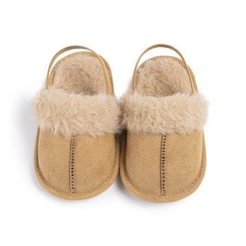 Infant Baby Boys Girls Slippers Cozy Fleece Booties (Yellow, )