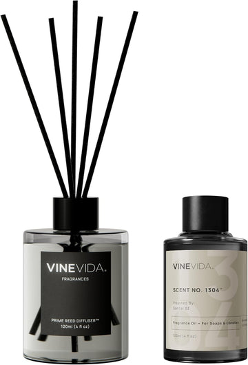 Reed Diffuser | Long-Lasting Scent Sticks Set | Oil Stick Diffuser | Bathroom Scent - Room Fragrance No.