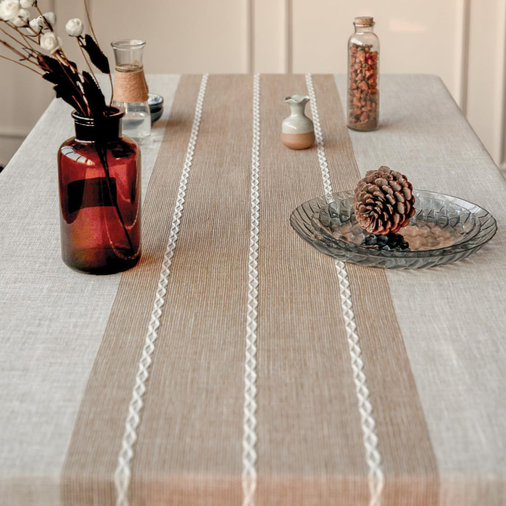 Tablecloths, Waterproof Table Cloth, Linens Wrinkle Free Anti-Fading, Rustic Table Cover Decoration 