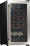 15 Bottle Wine Fridge Red and White Wine Chiller Adjustable Temp Control 41°F to
