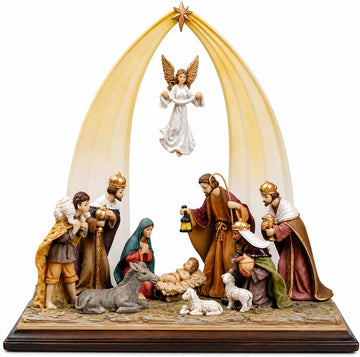12.5 Inch Nativity Scene, Christmas Nativity Set, 1 Piece