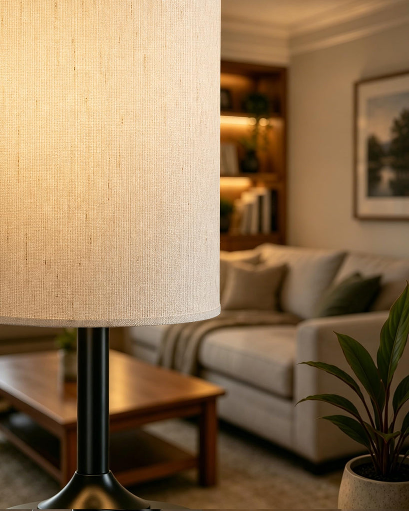 Cordless Table Lamp, Small Dimmable Bedside lamp with Timer