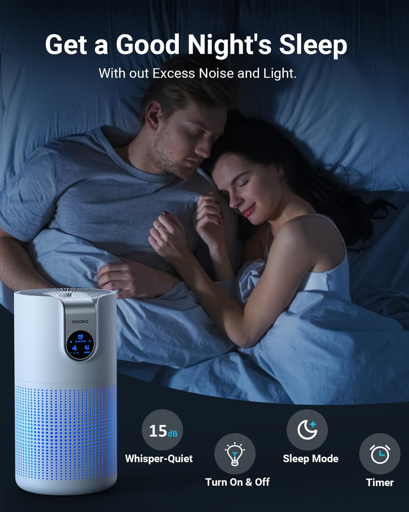Air Purifiers for Home Large Room Up to 1500ft² with Aromatherapy, HEPA Air Purifier for Bedroom Pet