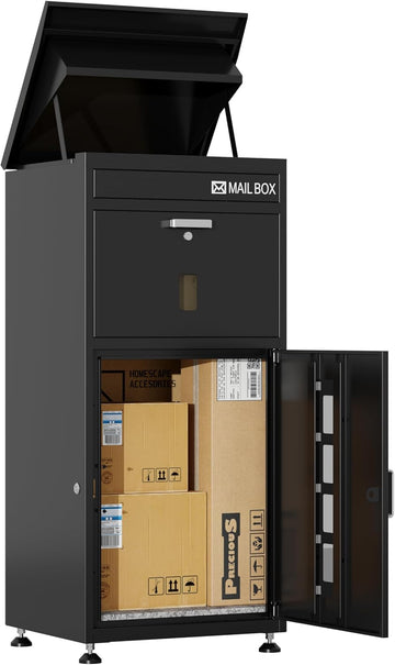 Large Package Delivery Box 41.5" Anti-Theft Locking Parcel Drop Box