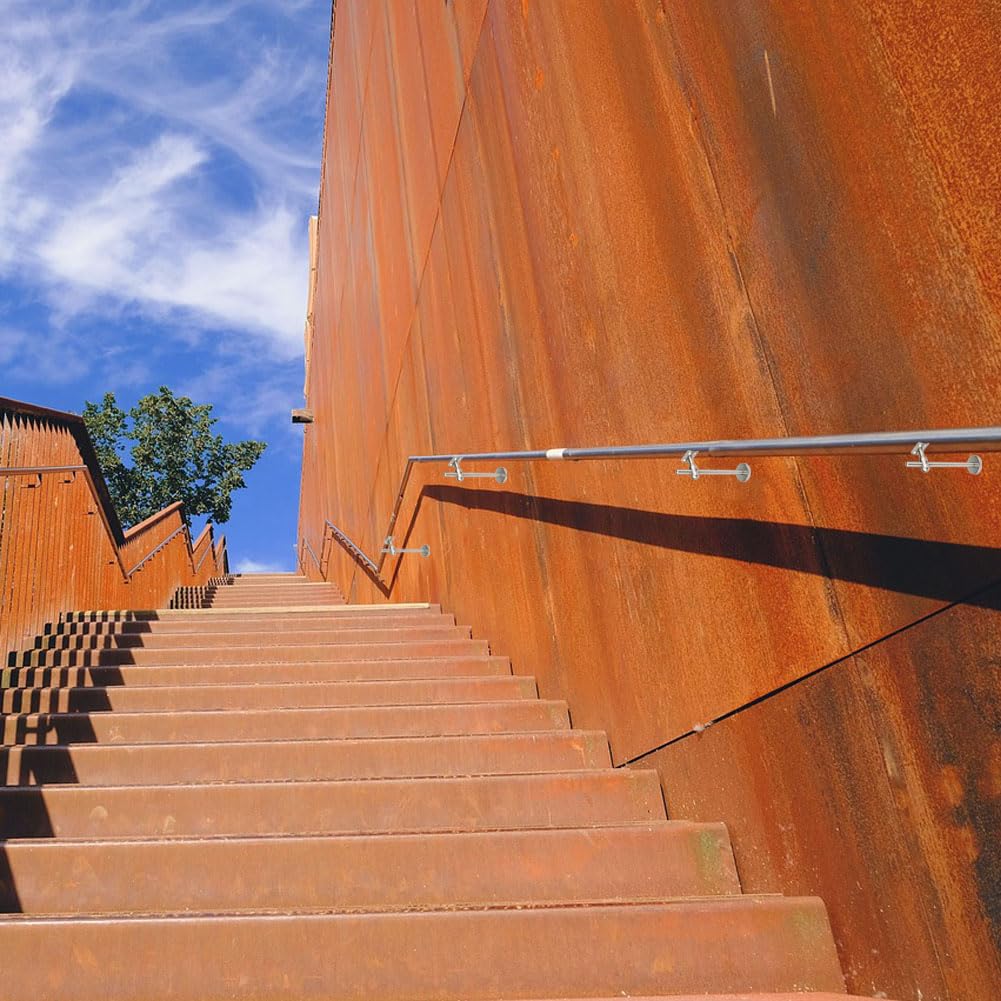 Stainless Steel Handrail Bracket Wall Adjustable, Extended Flat Stair Handrail Bracket, Adjustable Staircase Handrail