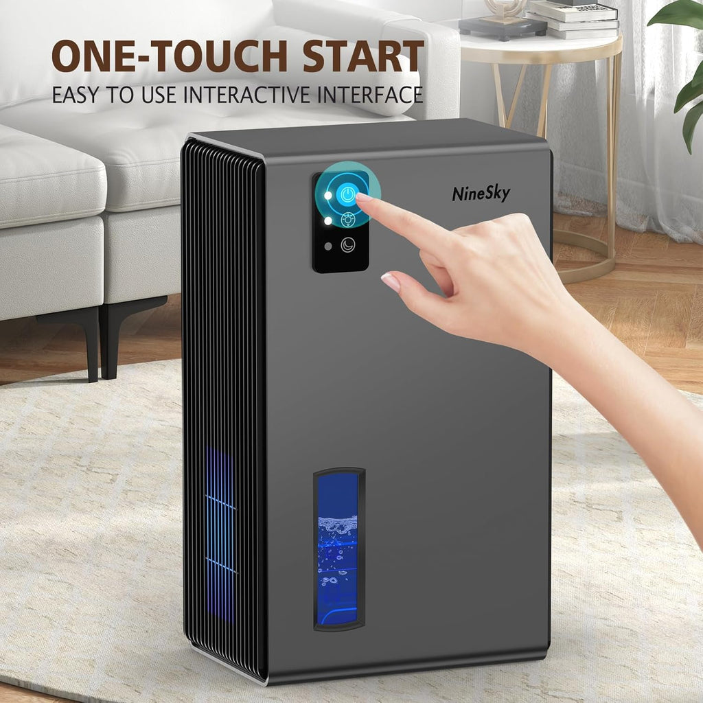 Dehumidifier, 1000 sq.ft Dehumidifiers for Home with 95oz Large Water Tank,Quiet Dehumidifier with 7