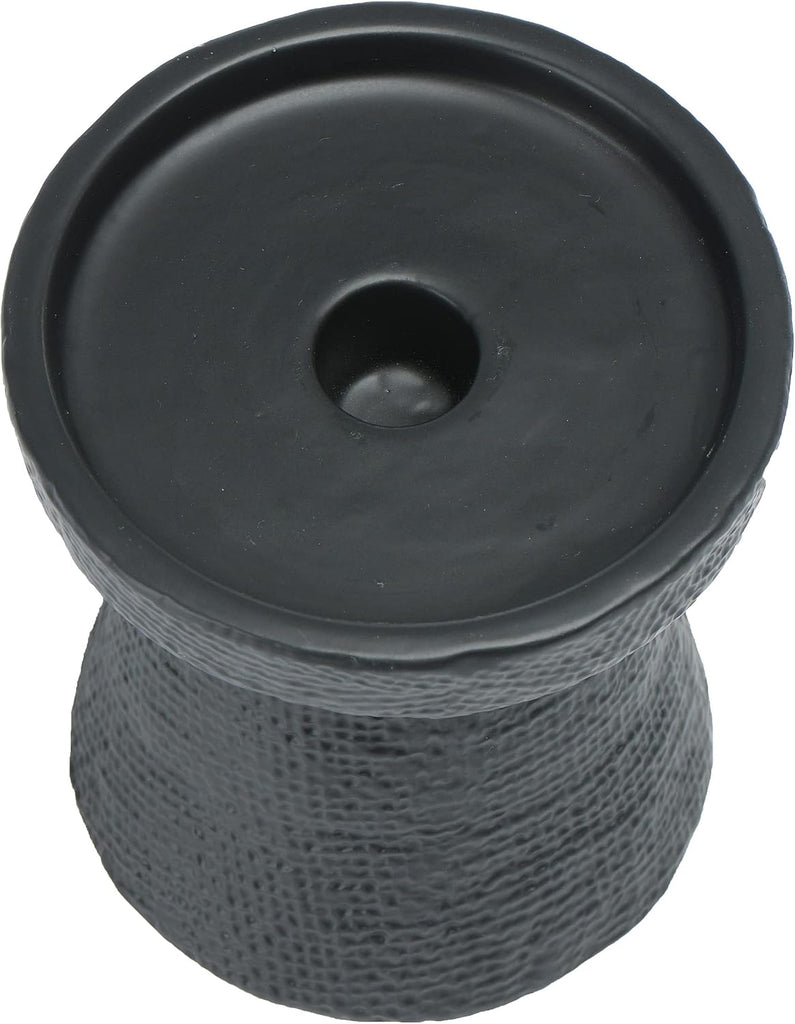 Stoneware Pillar & Taper Candle Holders, Set of 2