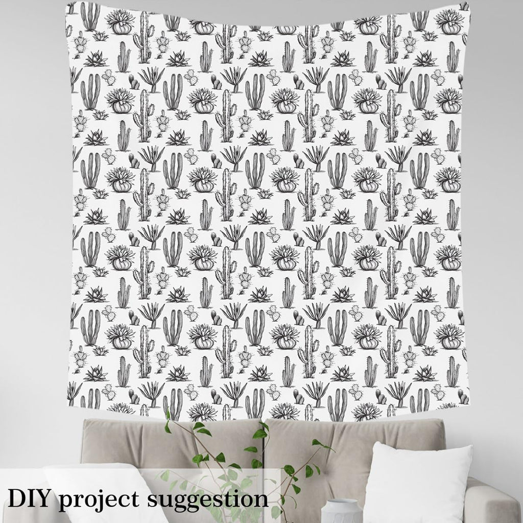 Cactus Botanical Fabric By The Yard Decorative