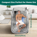 Portable Steam Sauna Box for Home,Personal Indoor Sauna Tent with 3L Steamer, 9-Level Steam, UV Atomization & Timer