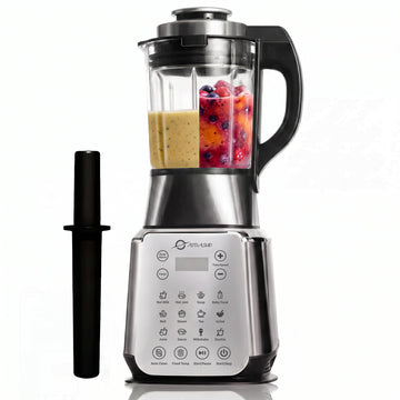 Professional Glass Blender, Countertop High-Speed Smoothie Maker & Heating Nut Milk Machine - 14 Presets, 9