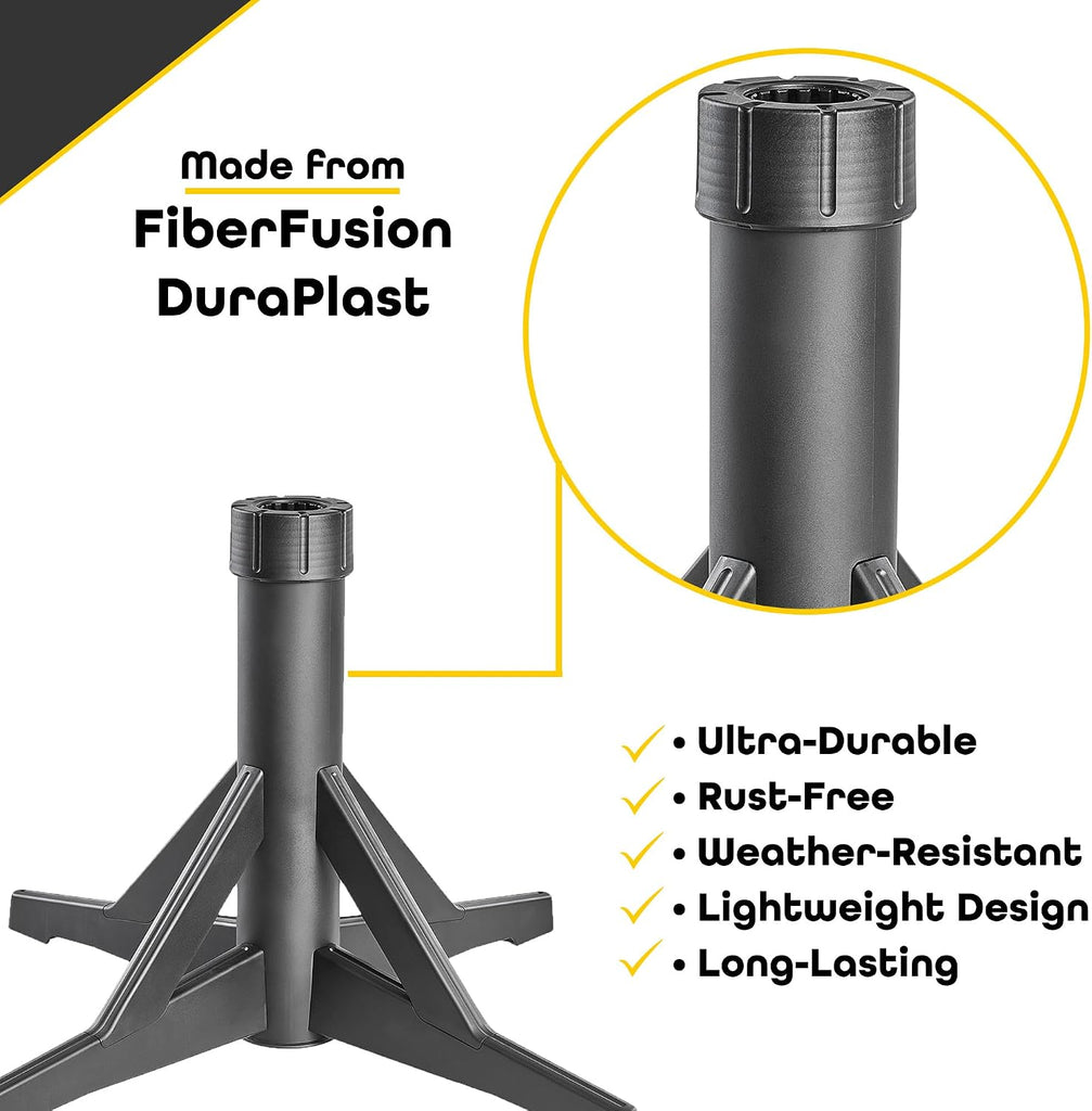 DUC 100lbs Patio Umbrella Base | Wobble-Free Outdoor Umbrella Base | Easy to Move Umbrella Stand Outdoor Base and