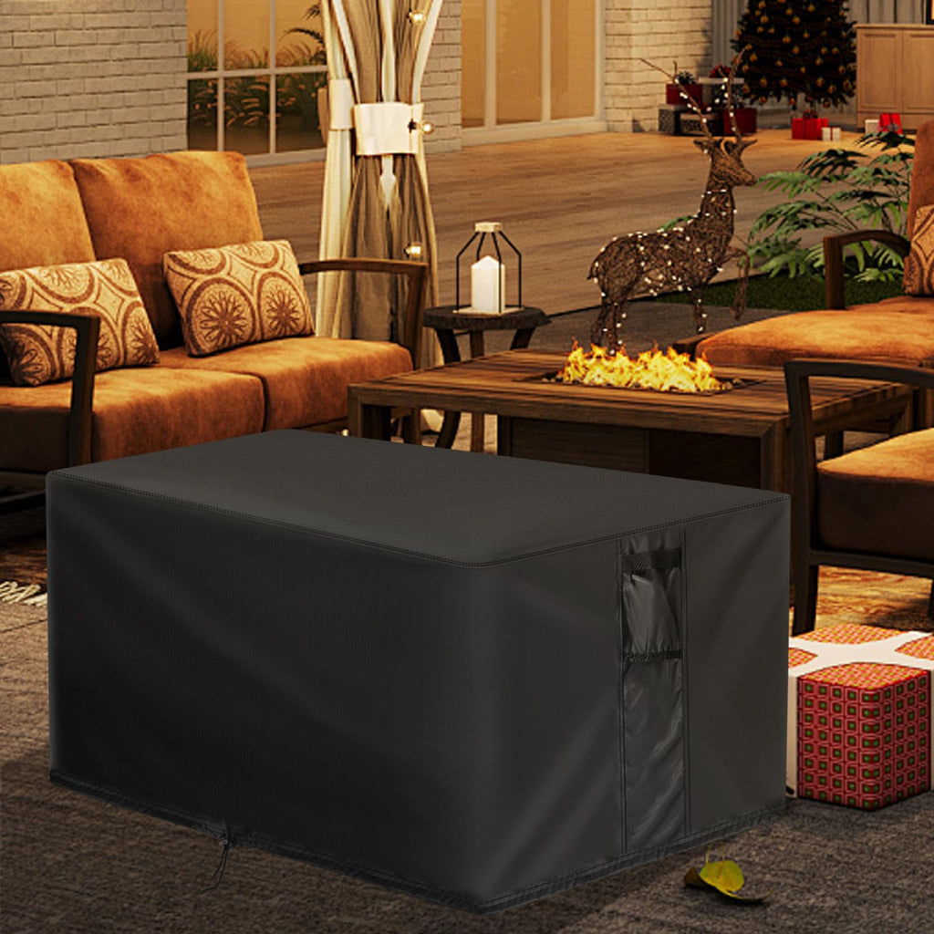 Outdoor Fire Pit Cover Rectangular Waterproof-58x36x24in