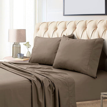 Luxury 800 Thread Count King Sheet Set, 100% Egyptian Cotton Sateen, Deep Pocket Sheets, Soft & Breathable, Elegant