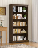 5-Tier Wooden Bookshelf, 31.5" W x 65" H ×9.9" D Bookshelf with Storage
