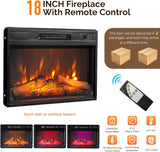 43'' Fireplace TV Stand for up to 55 inch TVs, Electric Fireplace with Mantel