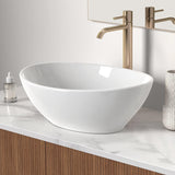 KES Bathroom Vessel Sink, 16" x 13" Oval Vessel Sink for Bathroom Vanity Countertop