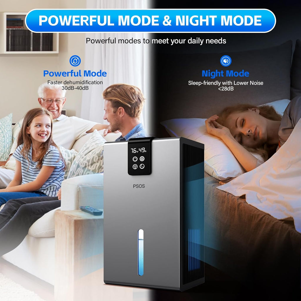 Dehumidifier, Dehumidifiers for Home, 98 OZ Water Tank