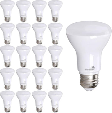20 Pack BR20 LED Bulb 6W=50W 3000K Soft White 90 CRI Dimmable UL-Listed CEC Title 20 Compliant 540 Lumen