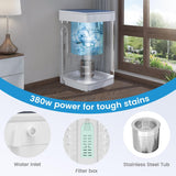Portable Washing Machine and Dryer Set, 20lbs Fully Automatic Washer and 10lbs Portable Dryer with Stainless Steel Tub