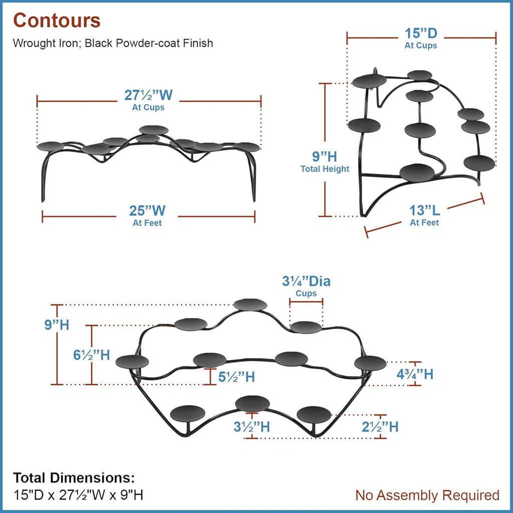 Contours Hearth Candelabra