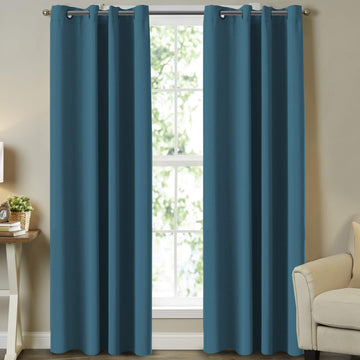 Blackout Bedroom Curtains Panels, Functional Blackout Curtains, Thermal Insulated, Privacy Assured, Grommet Top