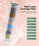 Filtered Shower Head with Handheld, 9-Spray Setting Detachable Showerhead with Filters, Shower Head for Hard Water