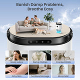 Dehumidifier for Home, 68 OZ Water Tank Dehumidifiers for Bathroom, Bedroom, Living room with, Auto Humidity Control