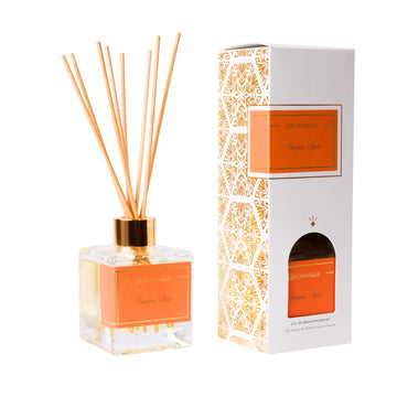 Reed Diffuser Set - Pumpkin Spice Notes of Maple, Pumpkin, Cinnamon, Clove, Nutmeg, Cherry, Balsam Aromatherapy