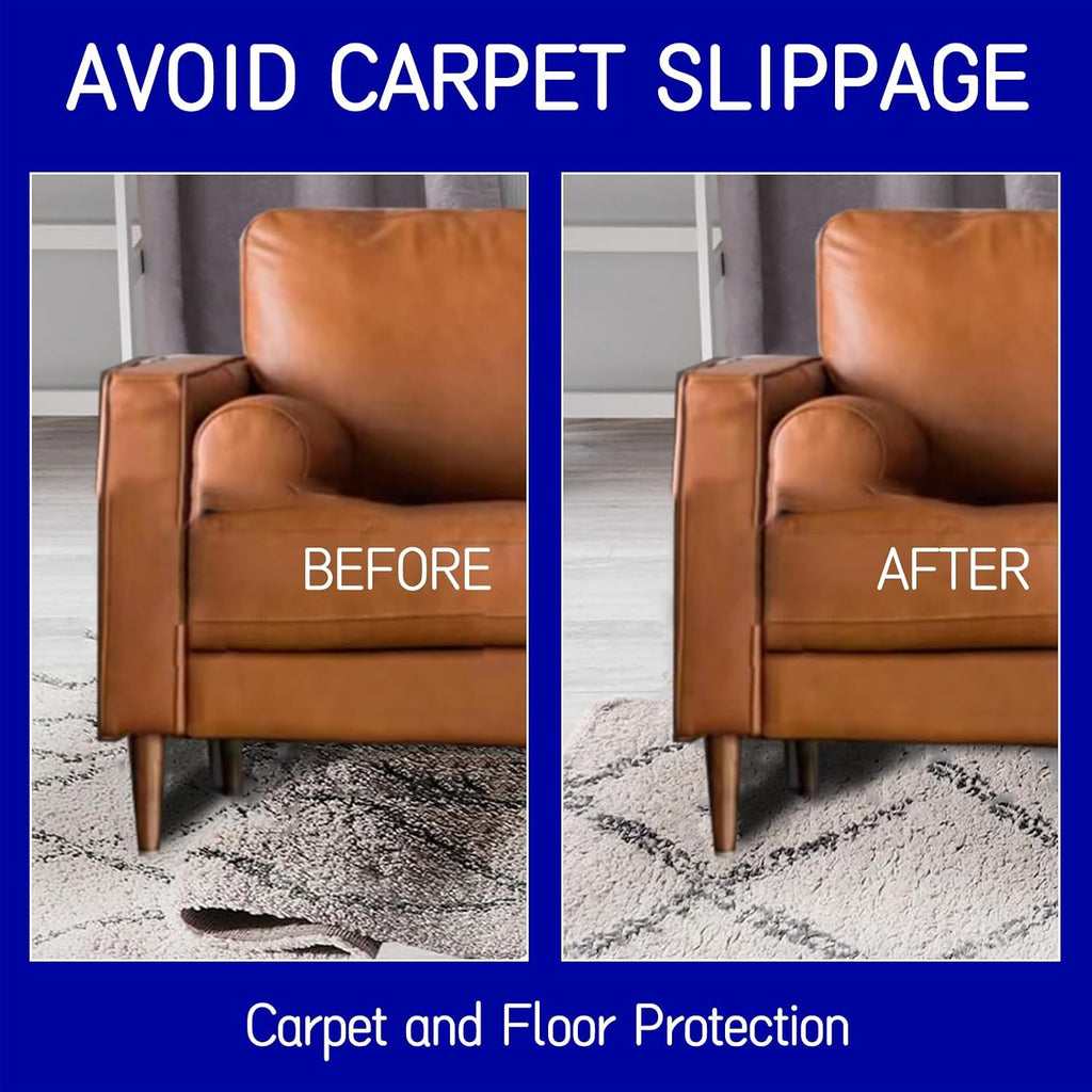 Non Slip Rug Pad 9 x 12 Ft, Extra Large Felt Under Rug Cushioning, Carpet Padding for Area Rugs on Hardwood, Laminate - Set of 108