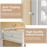 Bunk Bed, Triple Bunk beds with 2 Ladders, Bunk Beds Twin Over Twin Over Twin