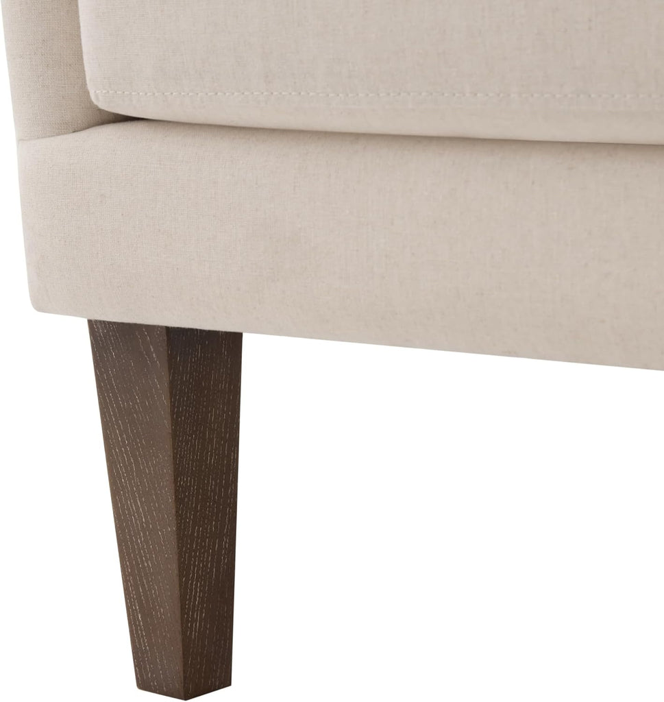 Wingback Accent Chair with Ottoman, Upholstered High Back Reading Armchair and Footrest Set, Nailhead Trim Lounge