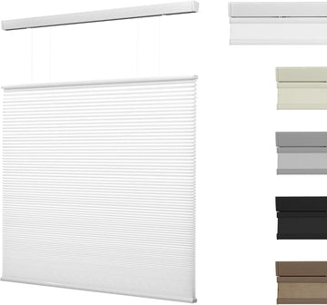 Top Down Bottom Up Cordless Cellular Shades,Black,21" W x 48" H