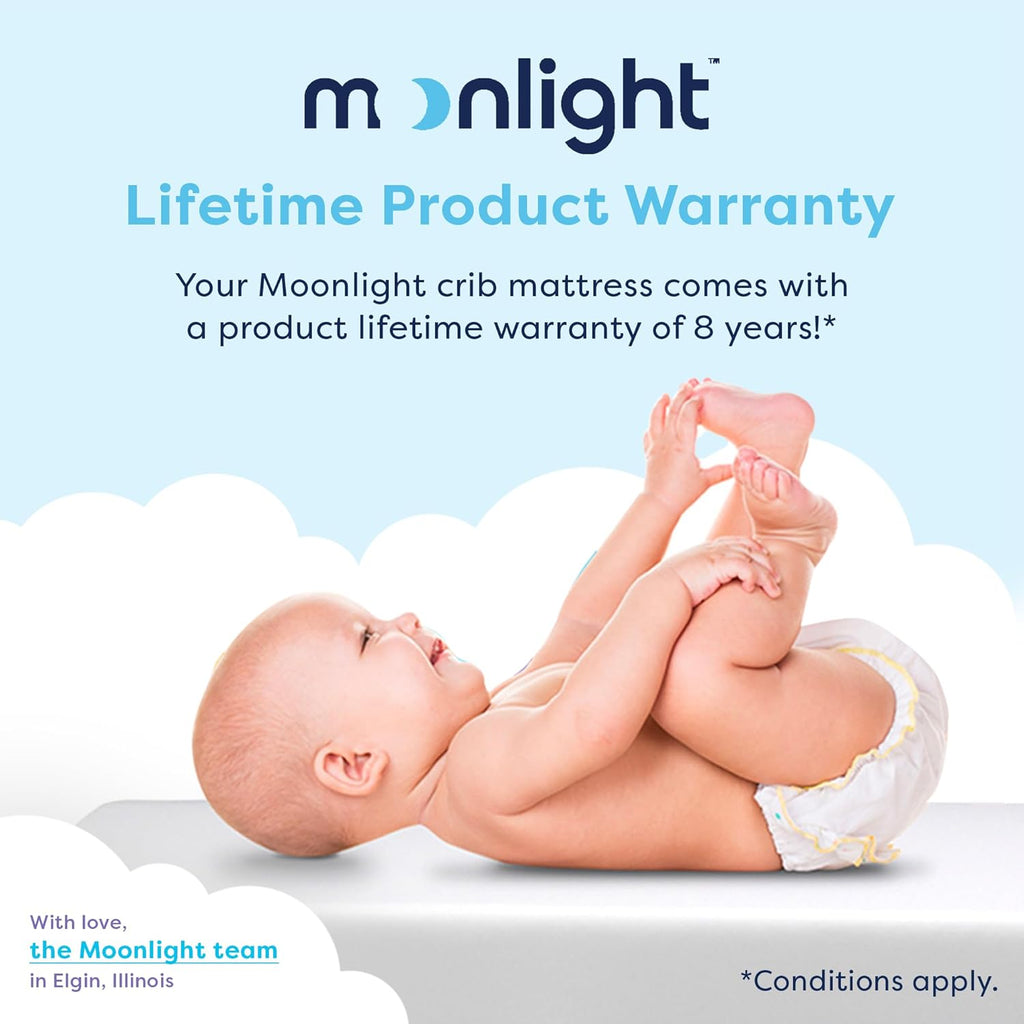 Dreamer Crib Mattress - Dual-Sided Baby & Toddler | Firm Infant Support, Waterproof and Hypoallergenic, 5" Foam
