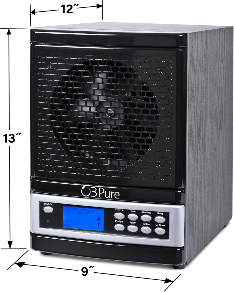 Whole Home Ozone and Ionizer Air Purifier with UV HEPA PCO and Carbon Filtration