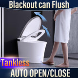 Luxury Smart Toilet with Auto Open/Close, Foam Dispenser, ADA Comfort Height Heated Seat, Warm Water/Dryer
