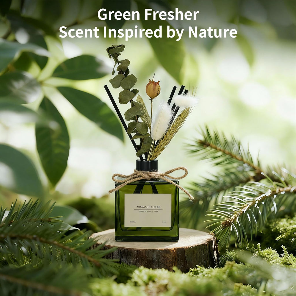 Reed Diffuser, 6 oz Vanilla Cream Scent Diffuser with 7 Sticks, 90 Days Long Lasting Reed diffusers, Elegant