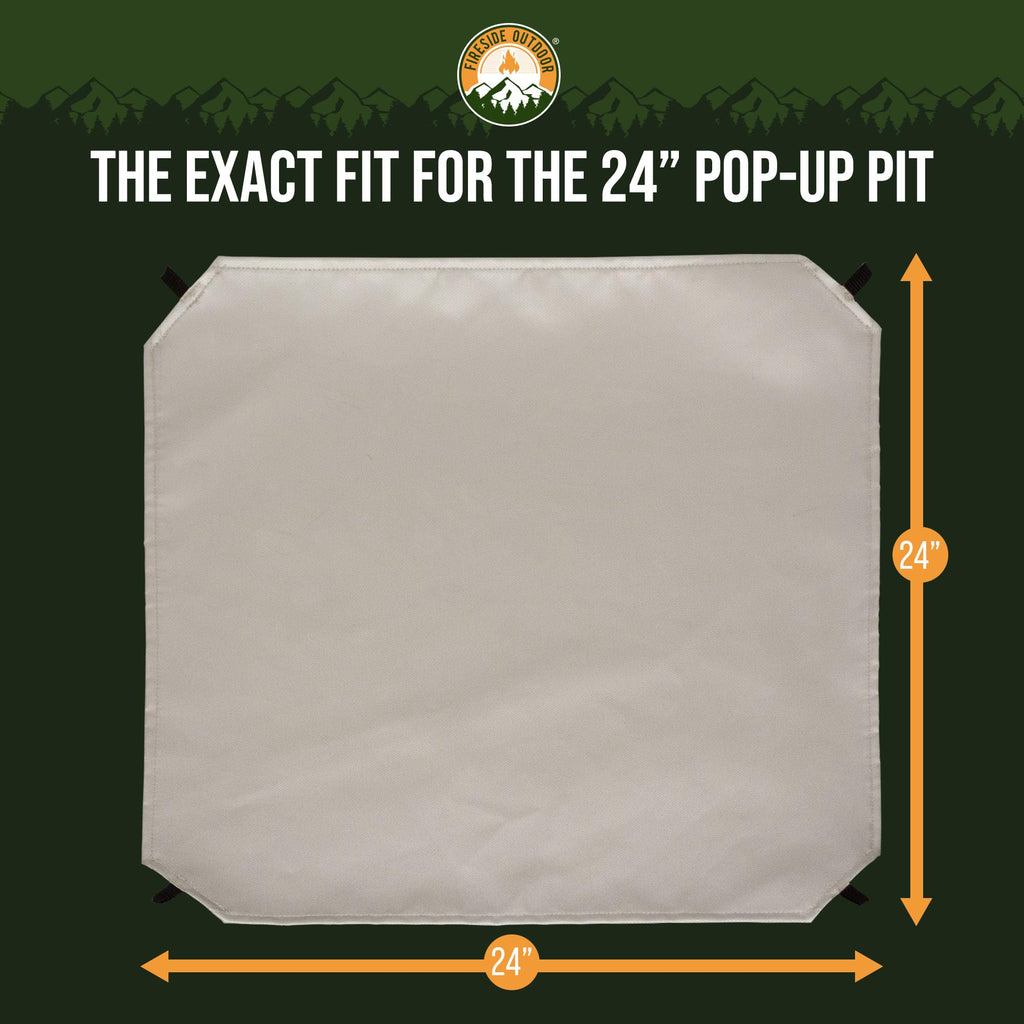 Replacement Heat Shield 24"x24" - Firepits for Outside, Pop Up Pit, Portable Fire Pits for Outside Wood Burning, Pop