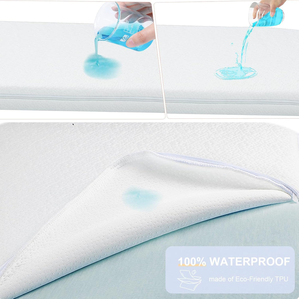 Baby Bassinet Mattress Pad, 32" x 22" Dual Sided Comfort Gel Memory Foam Mattress with Removable Soft Tencel Cover