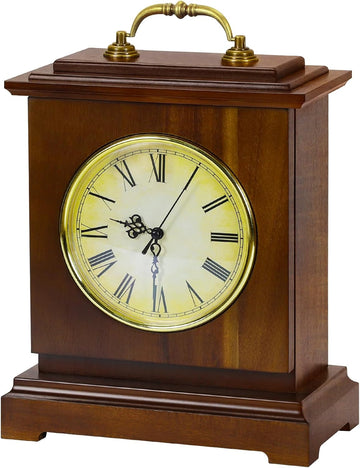 Mantel Clock Battery Operated with Hidden Safe,Secret Compartment for Cash,Jewelry,Rings,Watches,Vintage