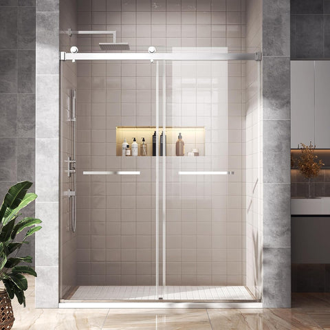 44"-48" W x 76" H Double Sliding Shower Door