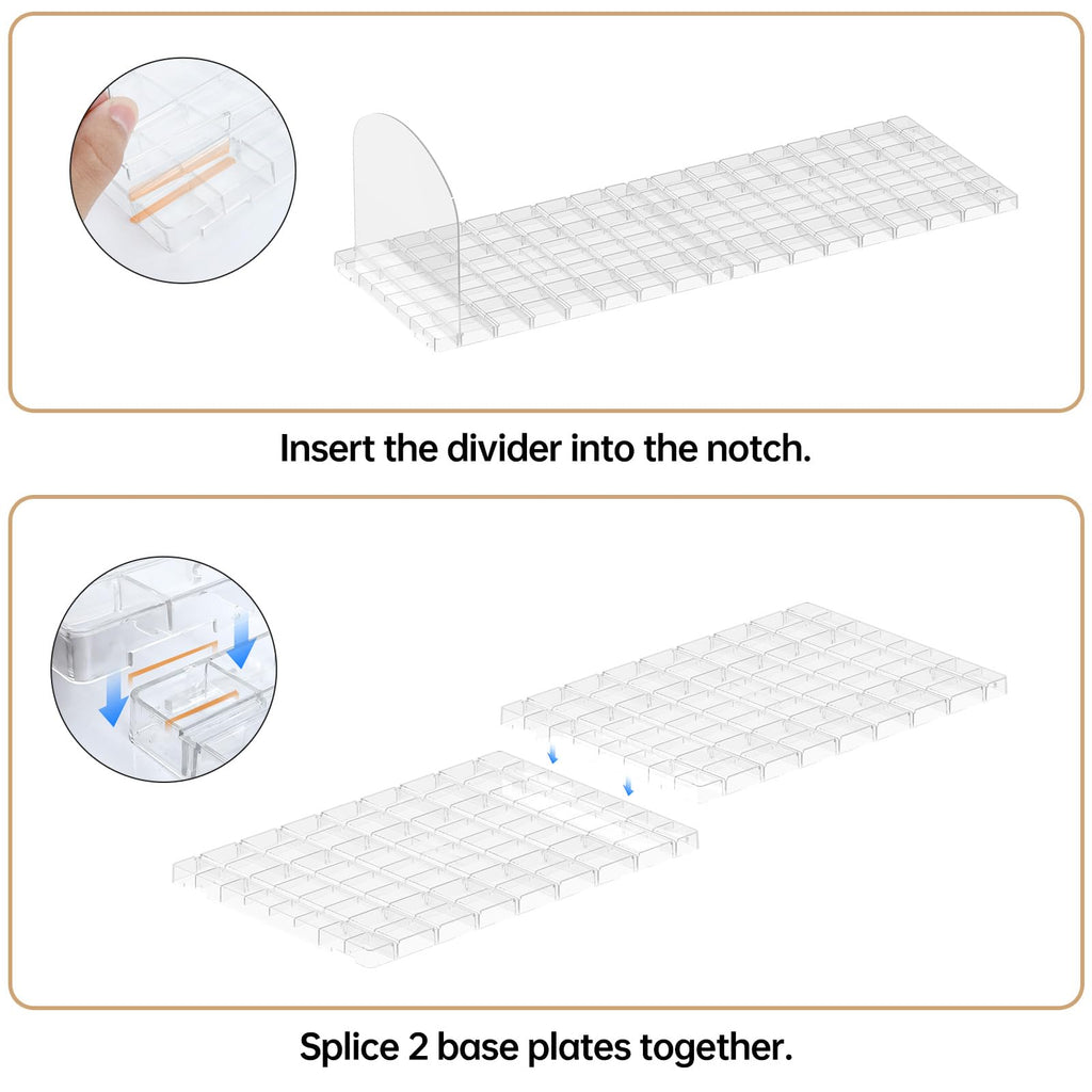 4 Pack Purse Organizer for Closet, Clear Round Shape