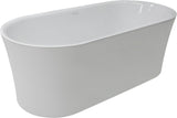 Whirlpool Tub Air Jetted Freestanding Bathtub Jericho 67 In White Acrylic with Fiberglass Backing 200 Aero Bubble
